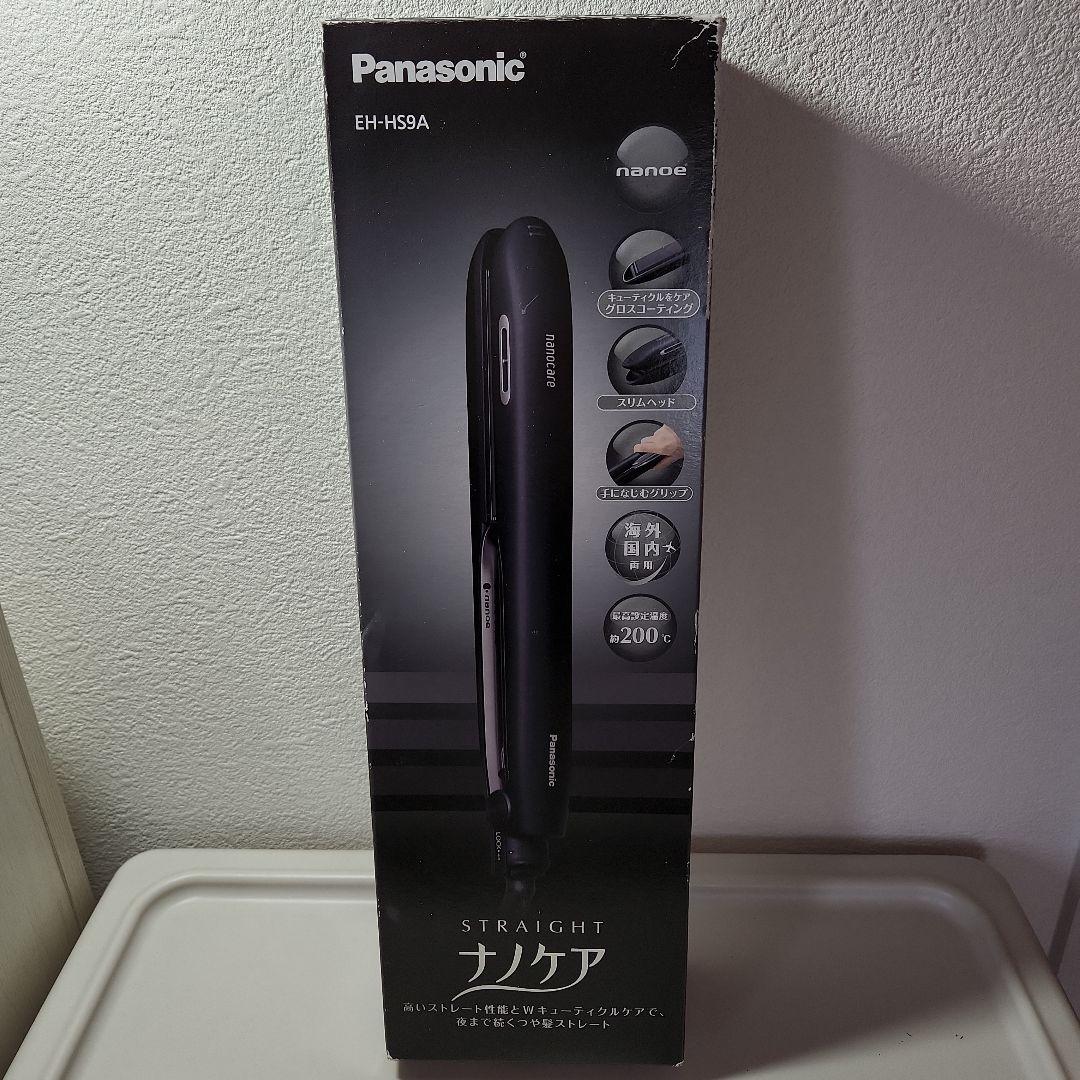 ストレートアイロン　ナノケア　パナソニック　EH-HS9A-K　黒