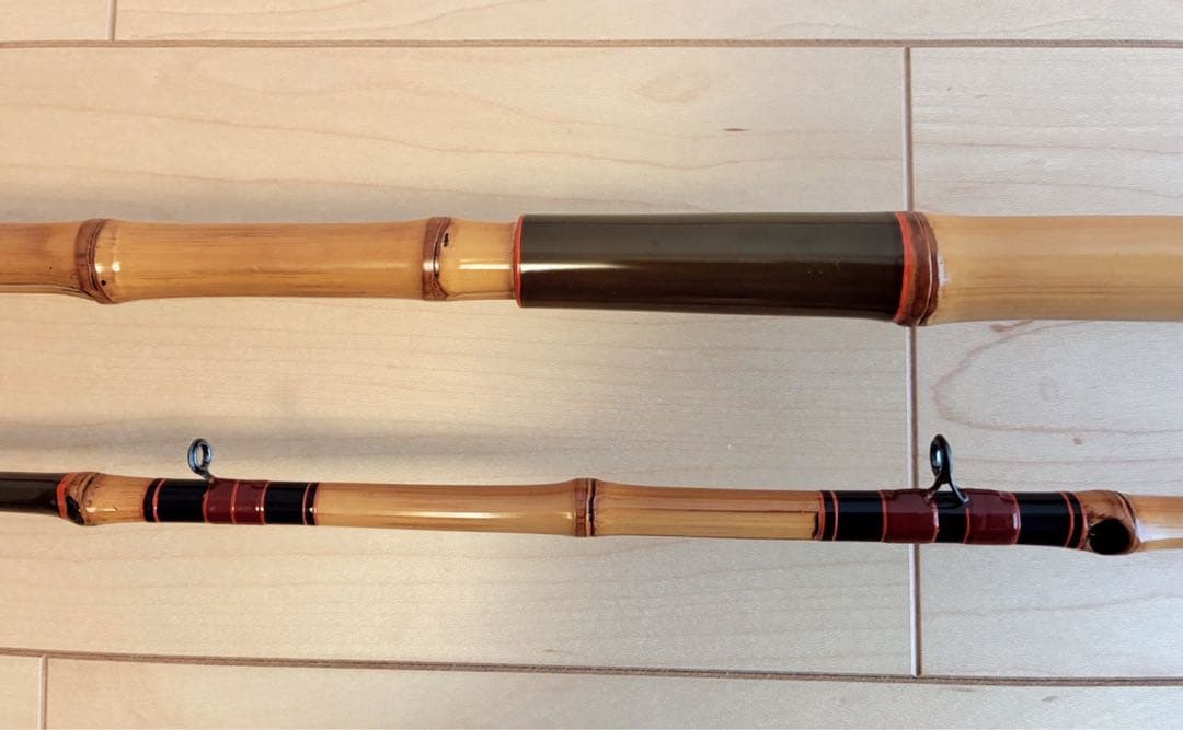 東甚作、カワハギ和竿、六尺五寸三分（198cm）、鯨穂