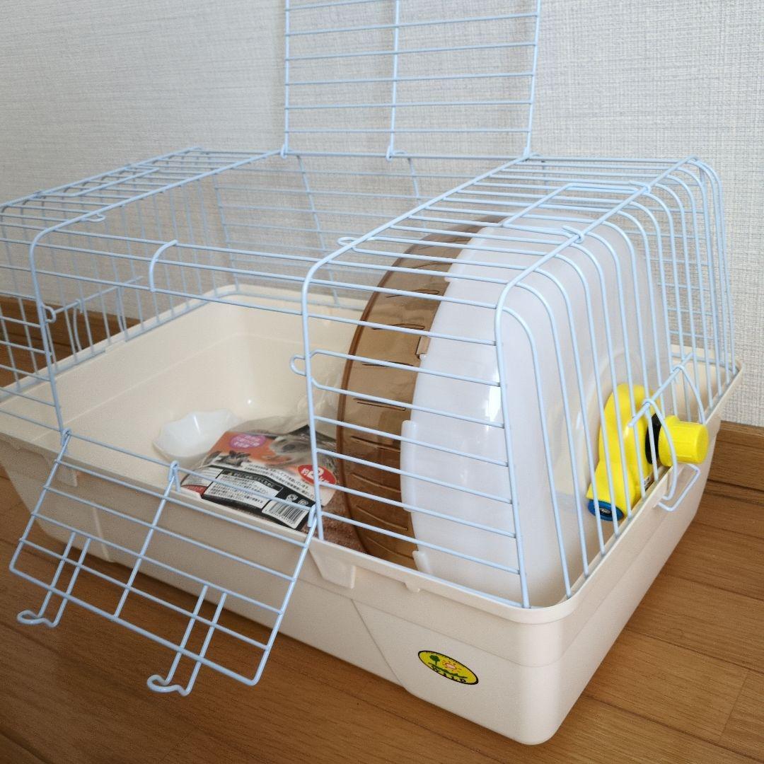 中型小動物用ケージ・回し車付き