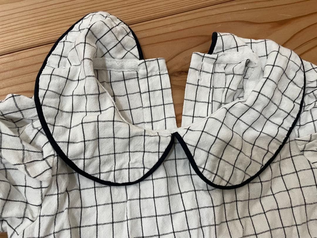 ふなち６缶+ロンパース・ドレスセット 70cm チェック柄