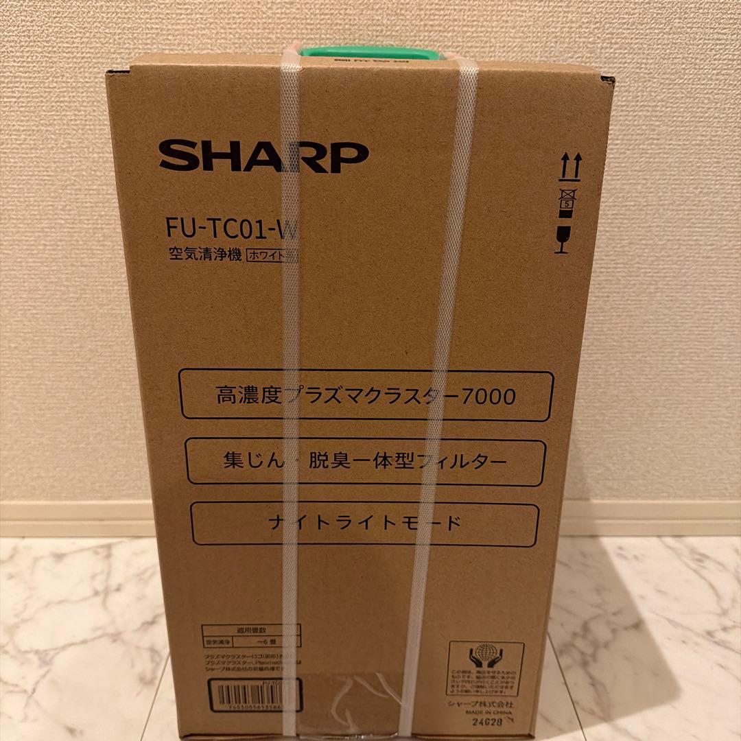 SHARP FU-TC01-W 空気清浄機　高濃度プラズマクラスター7000