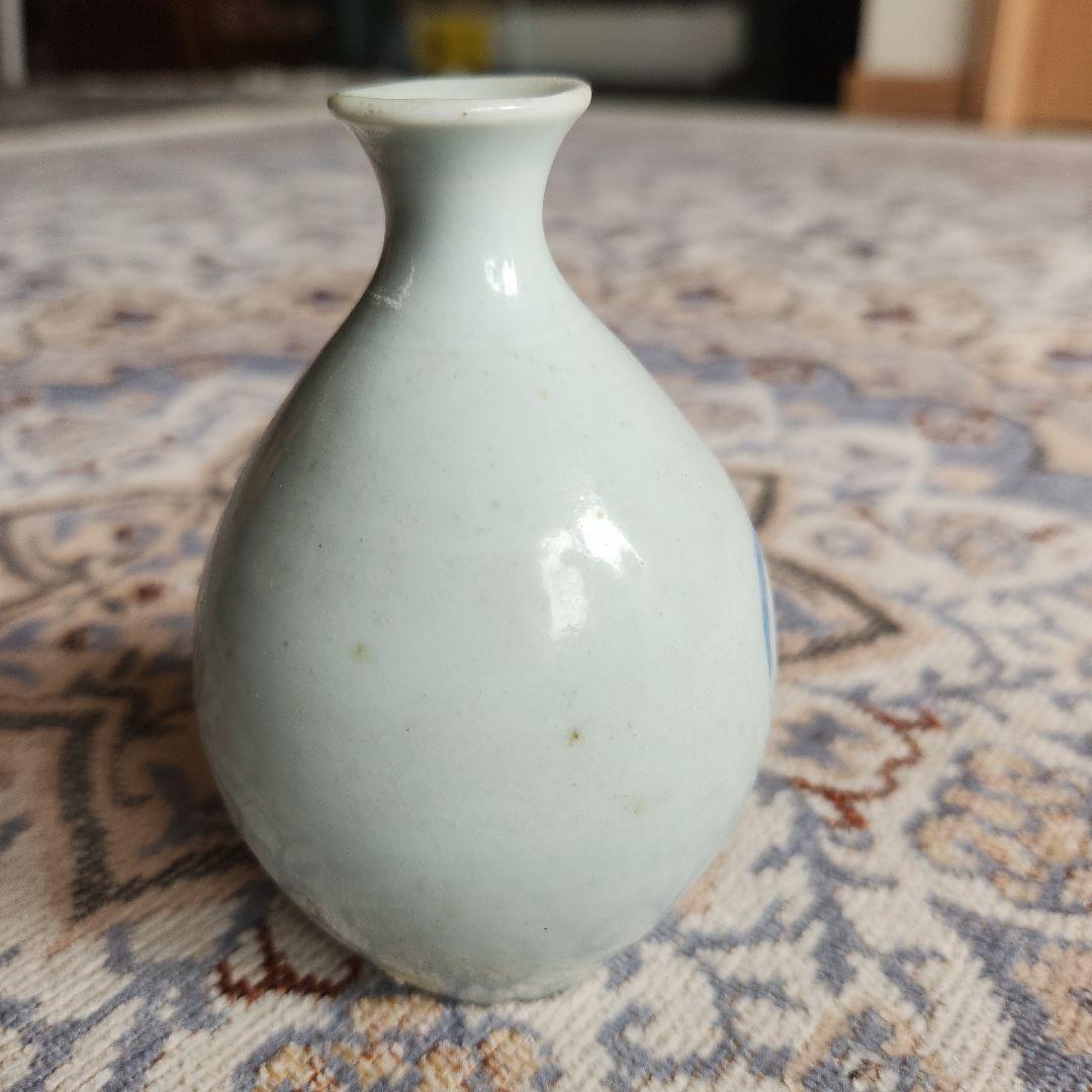 初期伊万里染め付け欄図小壺