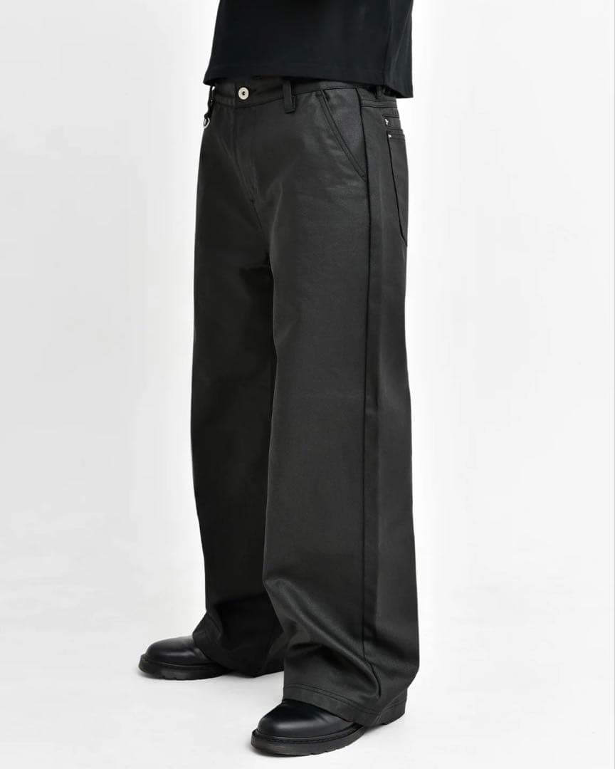 Asapmode Stacked Oil Coating Pants Lサイズ