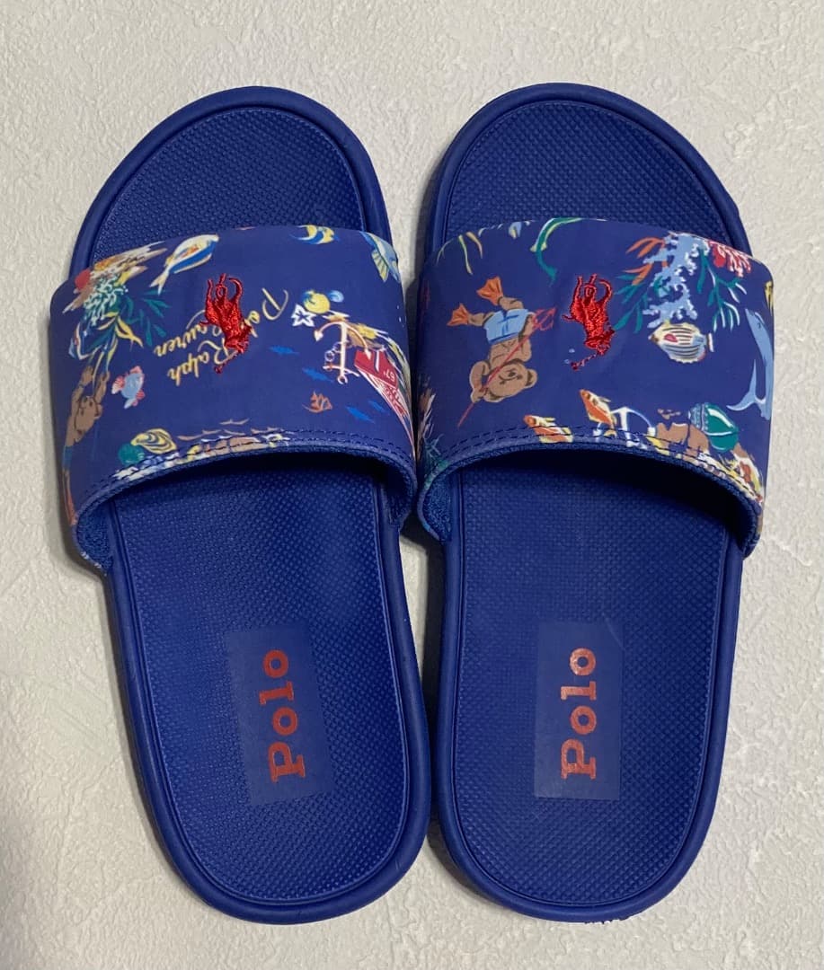 【日本未入荷品】Ralph Lauren キッズ Polo Bear柄 サンダル