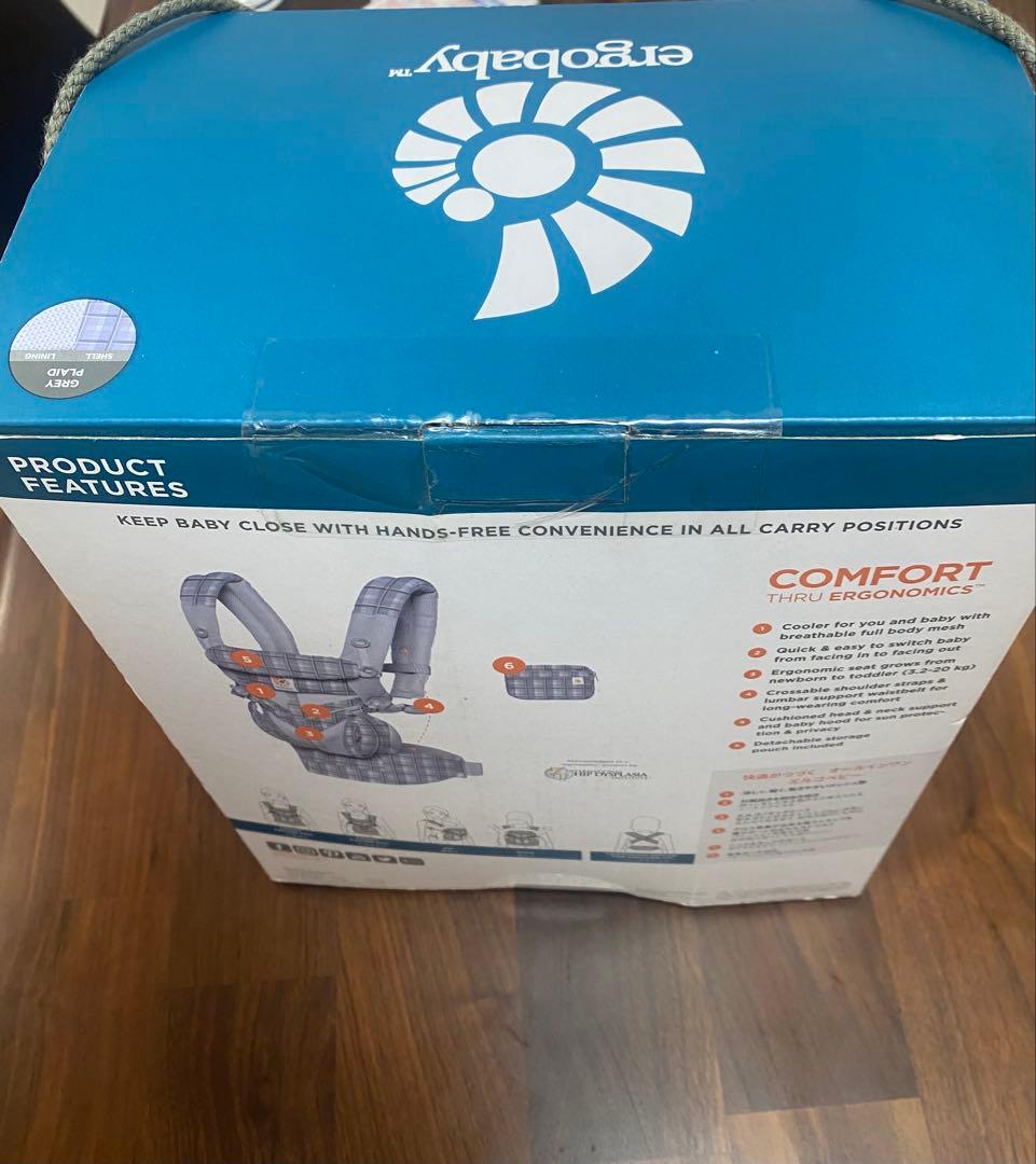 【新品】Ergobaby エルゴベビー　抱っこひも グレープレイド　gray