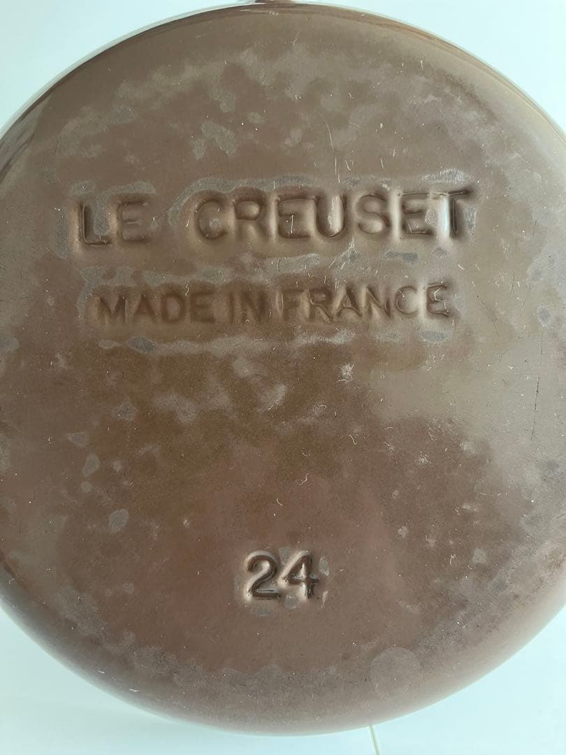 希少　廃盤　ヴィンテージ ルクルーゼ　フライパン　24cm ブラウン