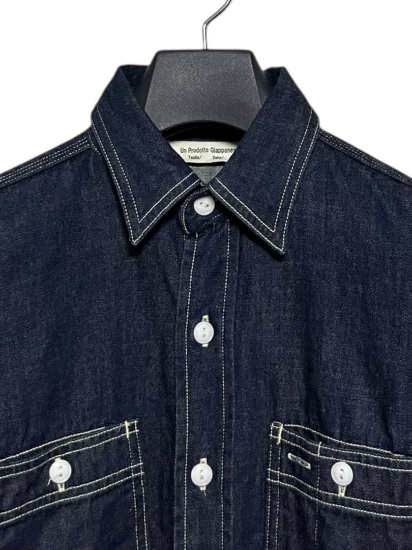 美品　ARTE POVERA ワイドデニムシャツ　インディゴ　サイズフリー