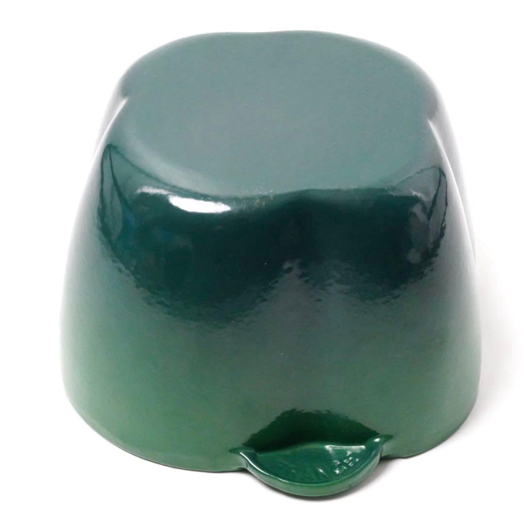 【美品】LE CREUSET　ピーマンココット　グリーン　18cm ビンテージ