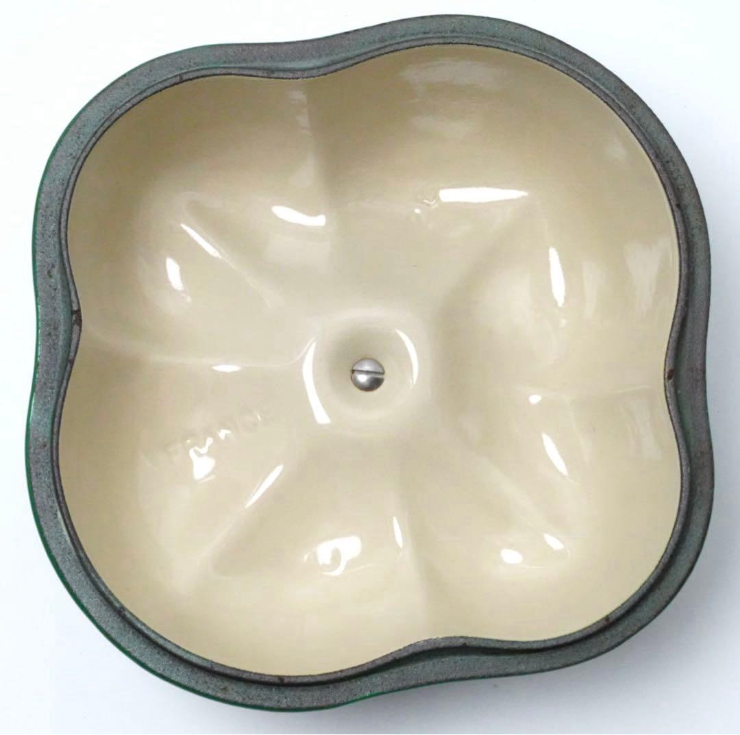 【美品】LE CREUSET　ピーマンココット　グリーン　18cm ビンテージ