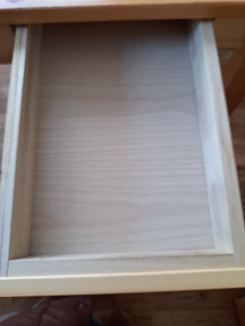 無印良品　学習机　パイン材　廃盤品