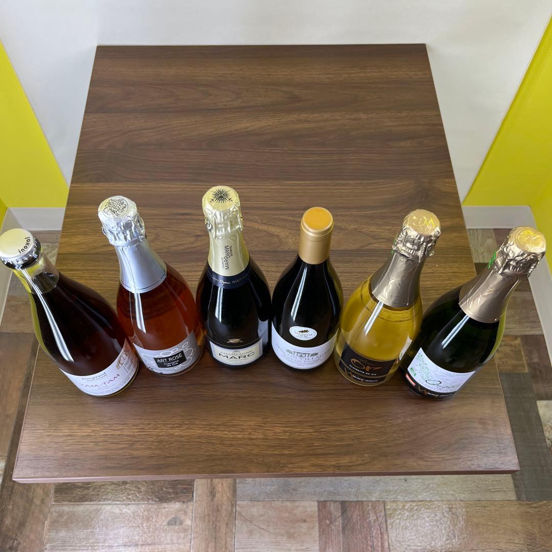 シャンパン　スパークリングワイン　白ワイン 6本セット　詰合せ　飲み比べ