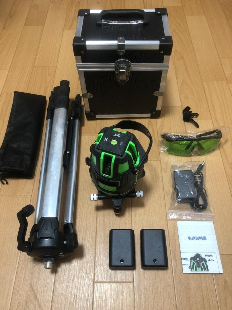 5ライン6点グリーンレーザー墨出し器水平器墨出し機墨出器測定器墨だし器/三脚付き