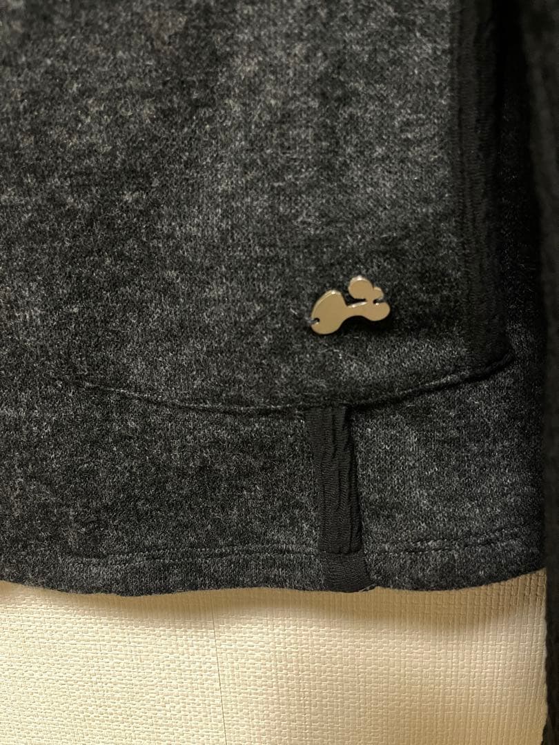 トップス HUG YOUR SKIN Round collar knit jacket