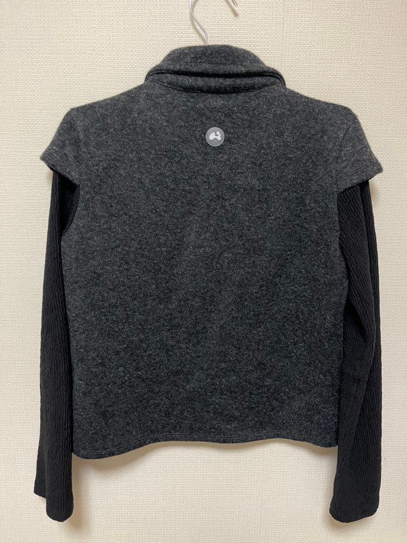 トップス HUG YOUR SKIN Round collar knit jacket