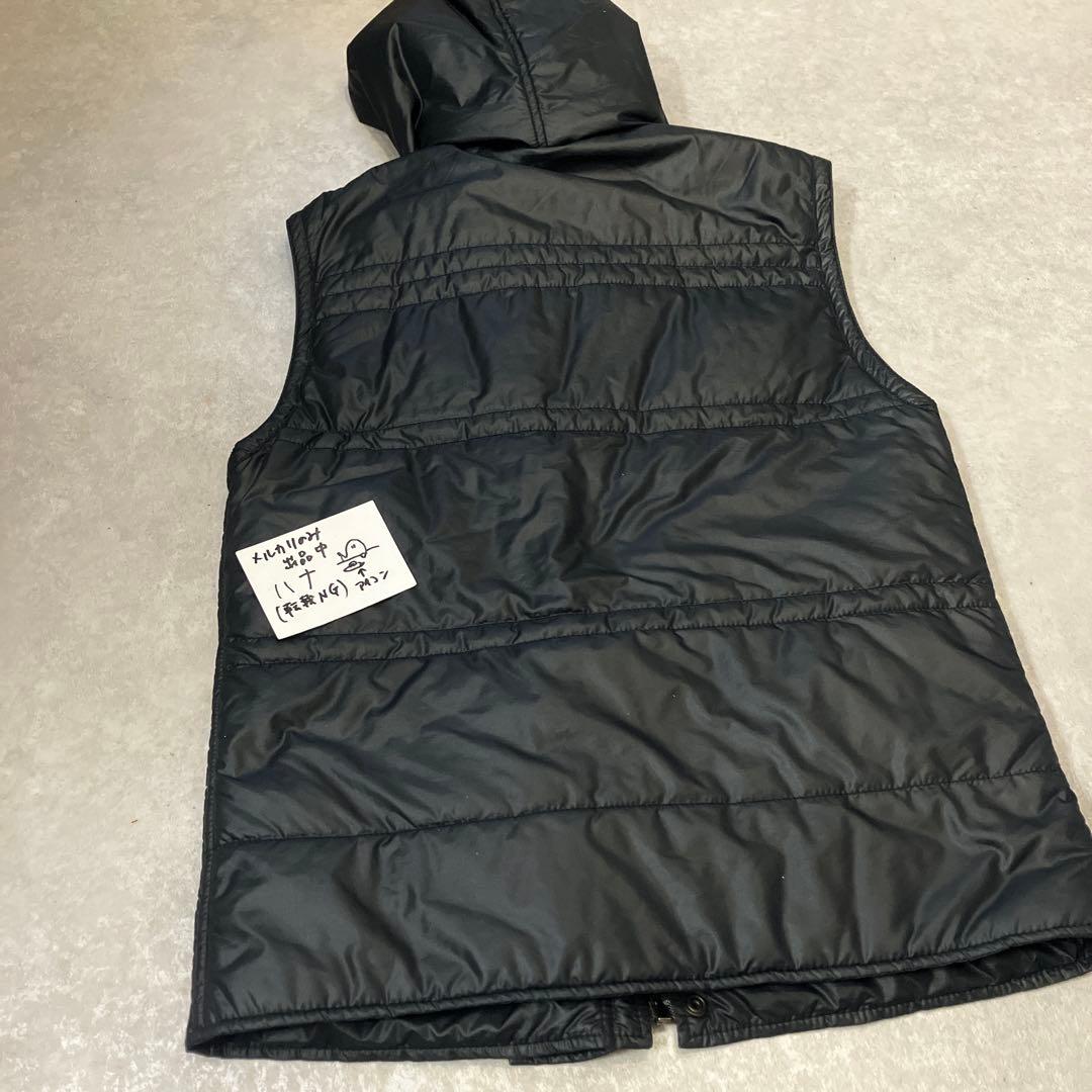 D&G、ロゴプレート、中綿ベスト、46サイズ、ブラック