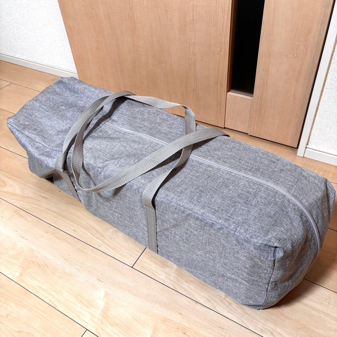 美品✨ プレイヤード ベビーベッド 折りたたみ ベビーサークル　グレー