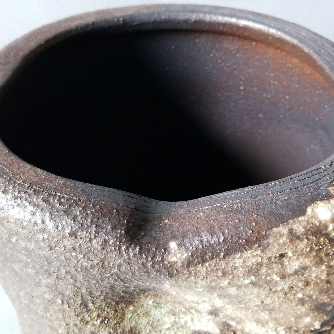 信楽焼 傘立て 古窯彩耳付 高さ４２cm