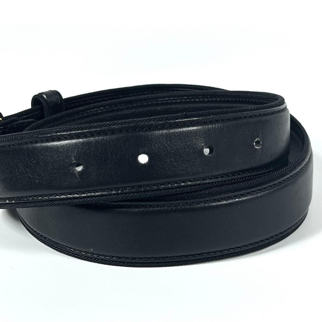 美品 Cartier カルティエ パンテール ベルト ブラック×ゴールド