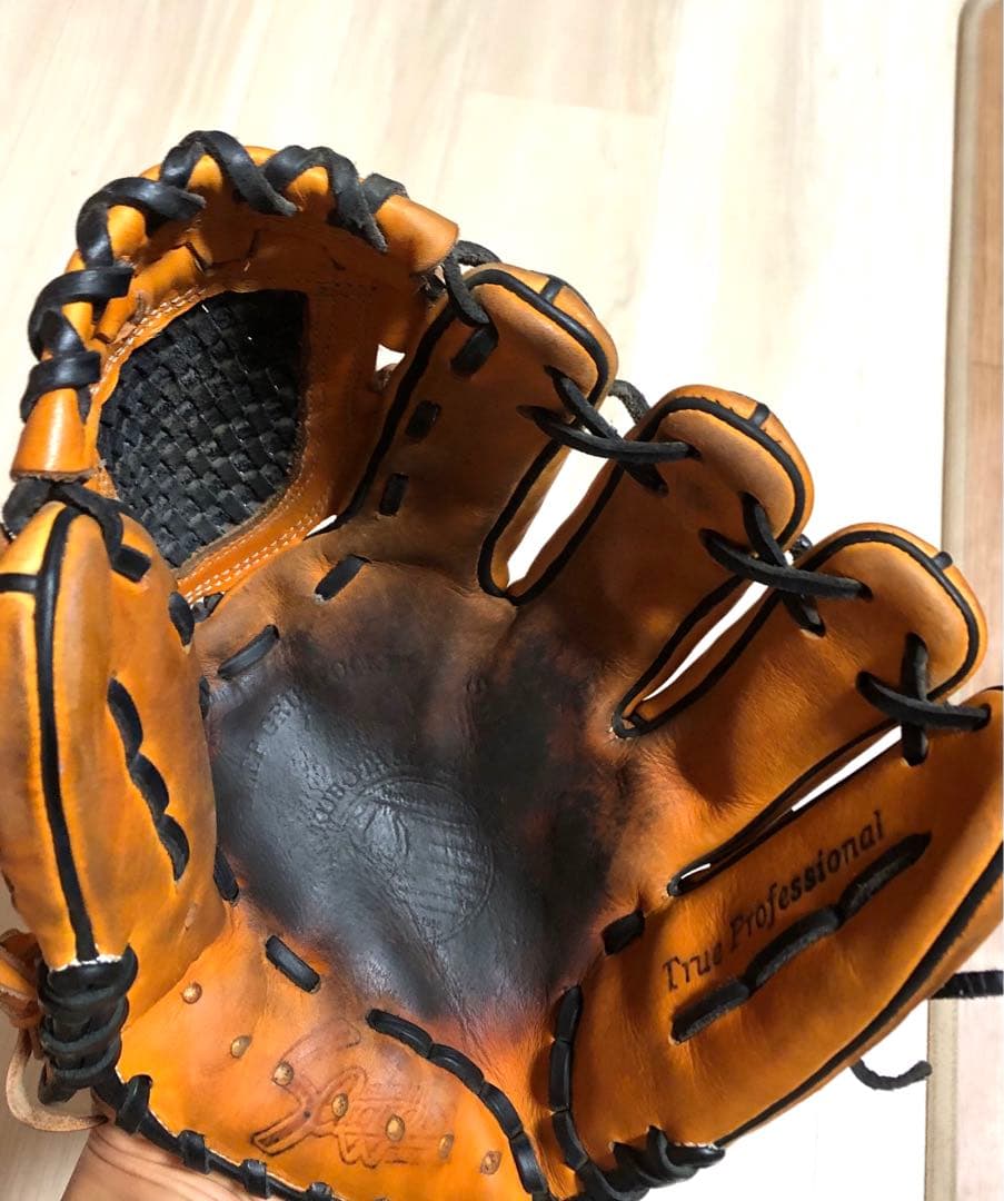 Slugger スラッガー　軟式グローブ オレンジ レザー