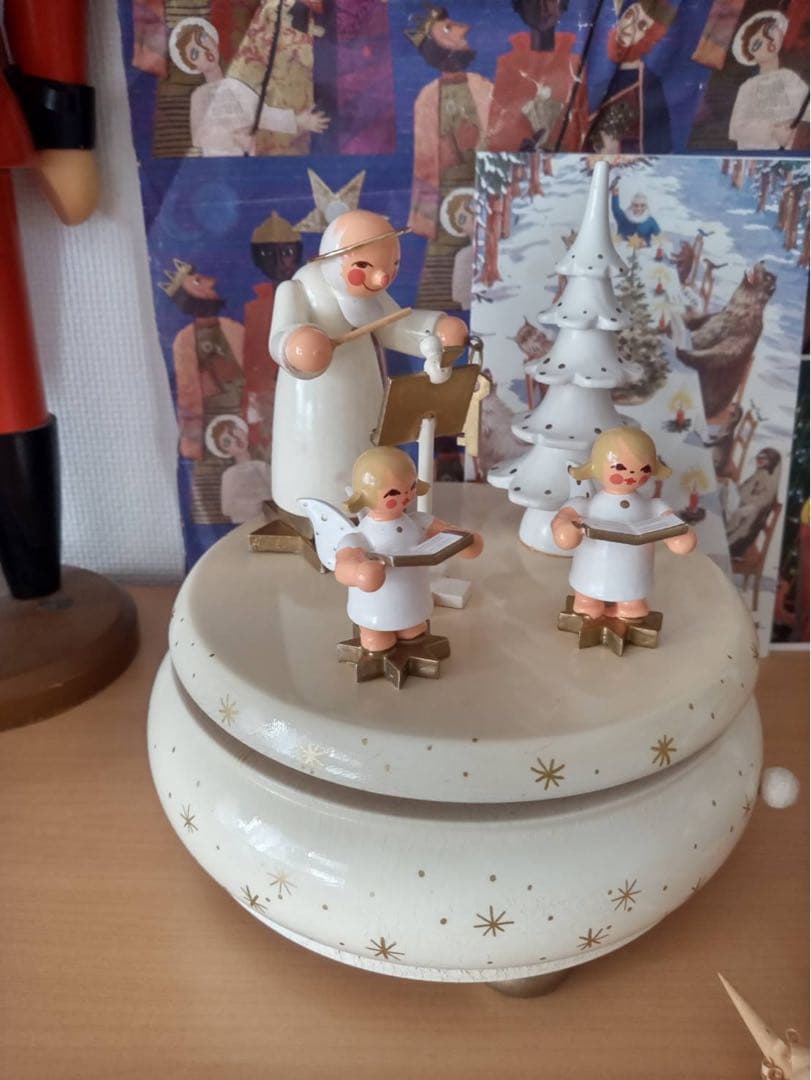 ドイツ　REUGE ザイフェン　オルゴール　天使　　クリスマス