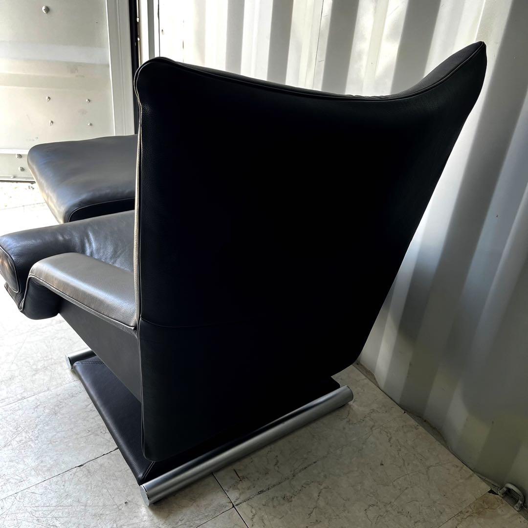 取付無料！ロルフベンツ 6500 総本革 ブラックモダン高級リクライナーソファ✨