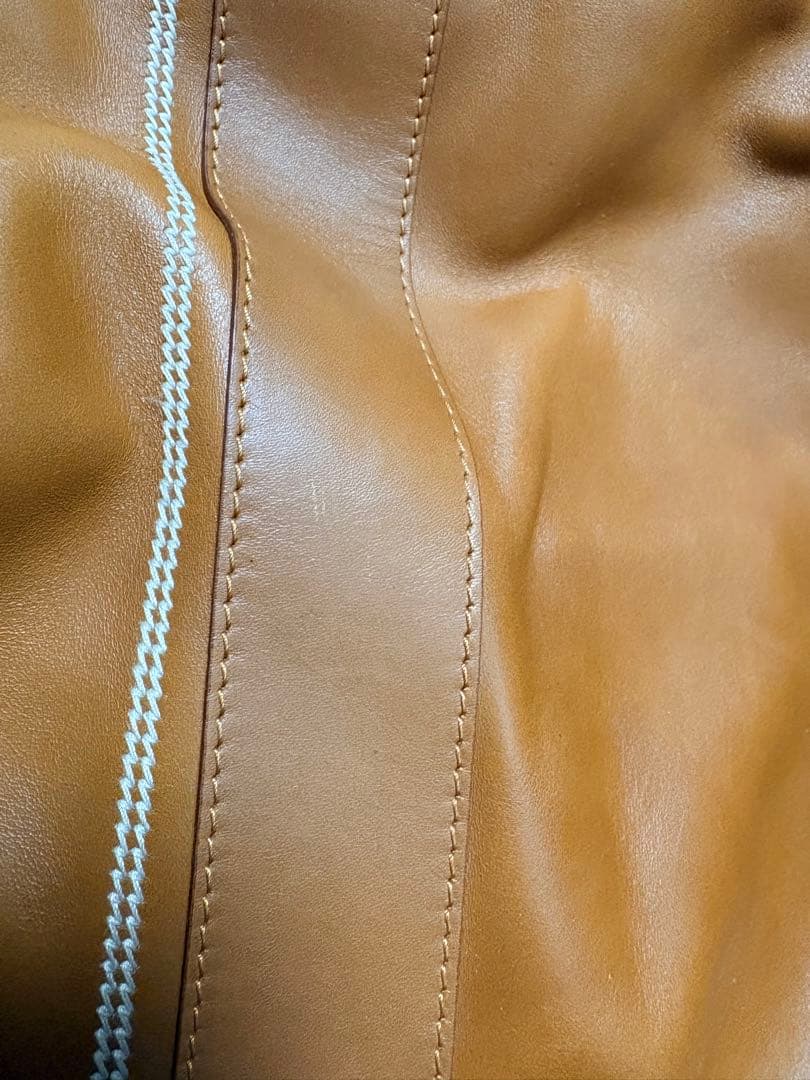 dunhill ブラウン レザー ダッフルバッグ