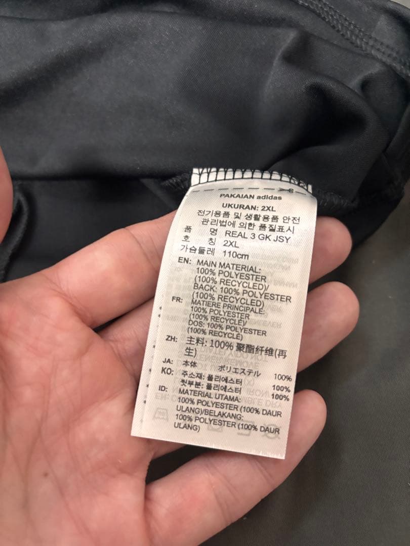 極希少！限定！レアルマドリード　サード　ユニGK 限定　3XL ブラック