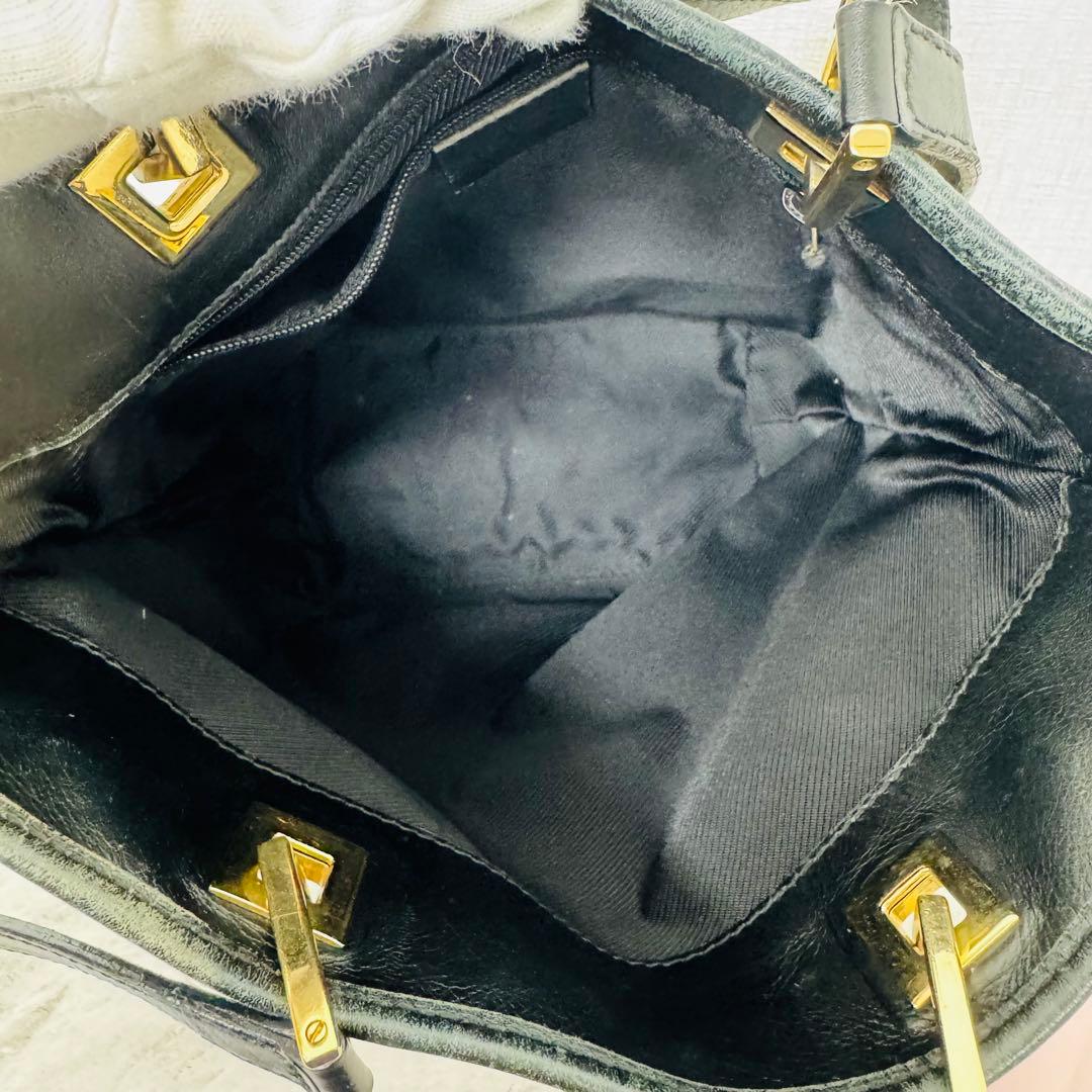 ✨GUCCI✨グッチ✨GG柄✨キャンバス✨ブラック✨ヴィンテージ✨トートバッグ✨