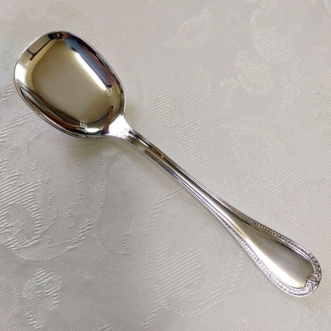 最終価格❗CRISTOFLEアルビ/シルバーコーティング・アイスクリームスプーン