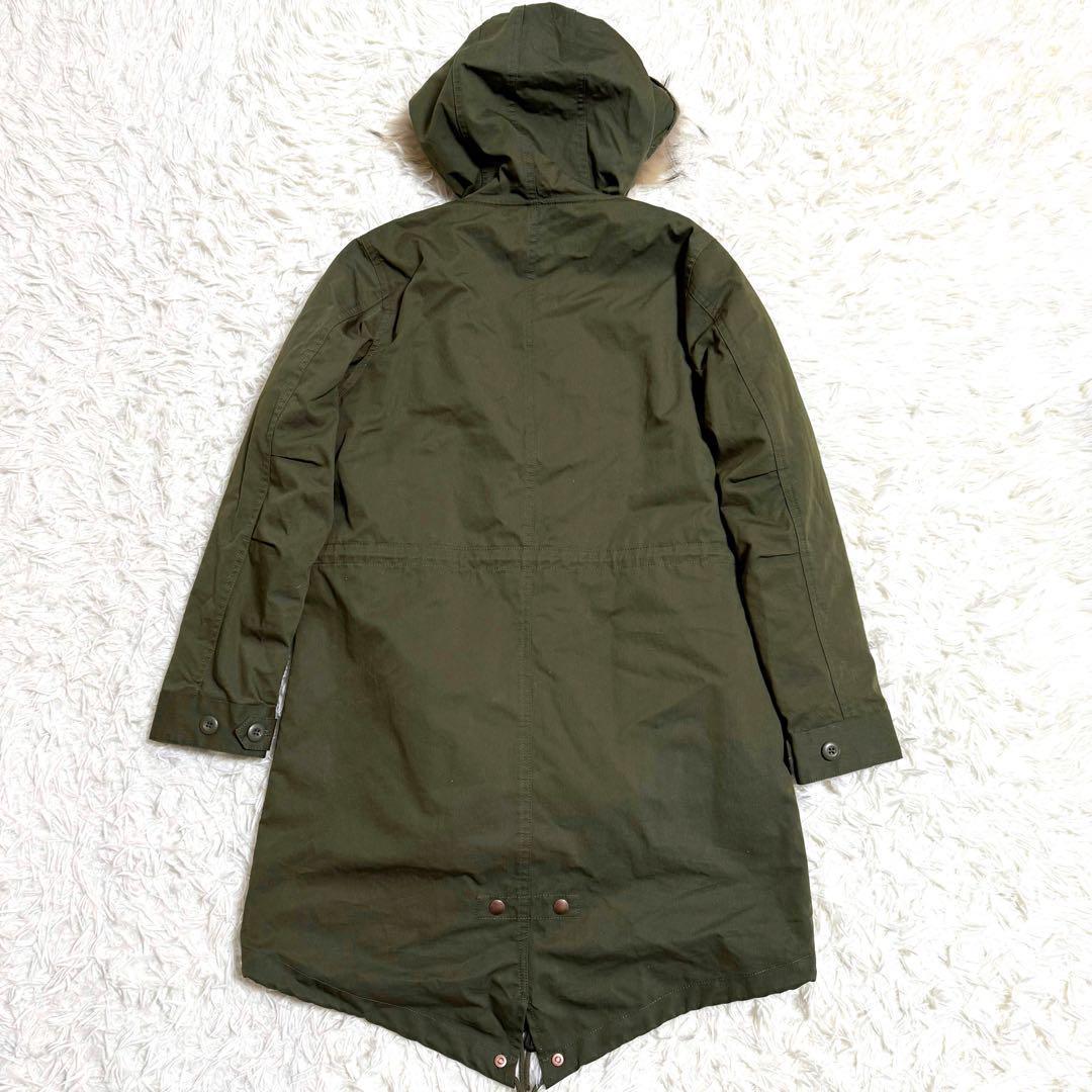 FRED PERRY モッズコート M51 ラクーンファー ボアライナー カーキ