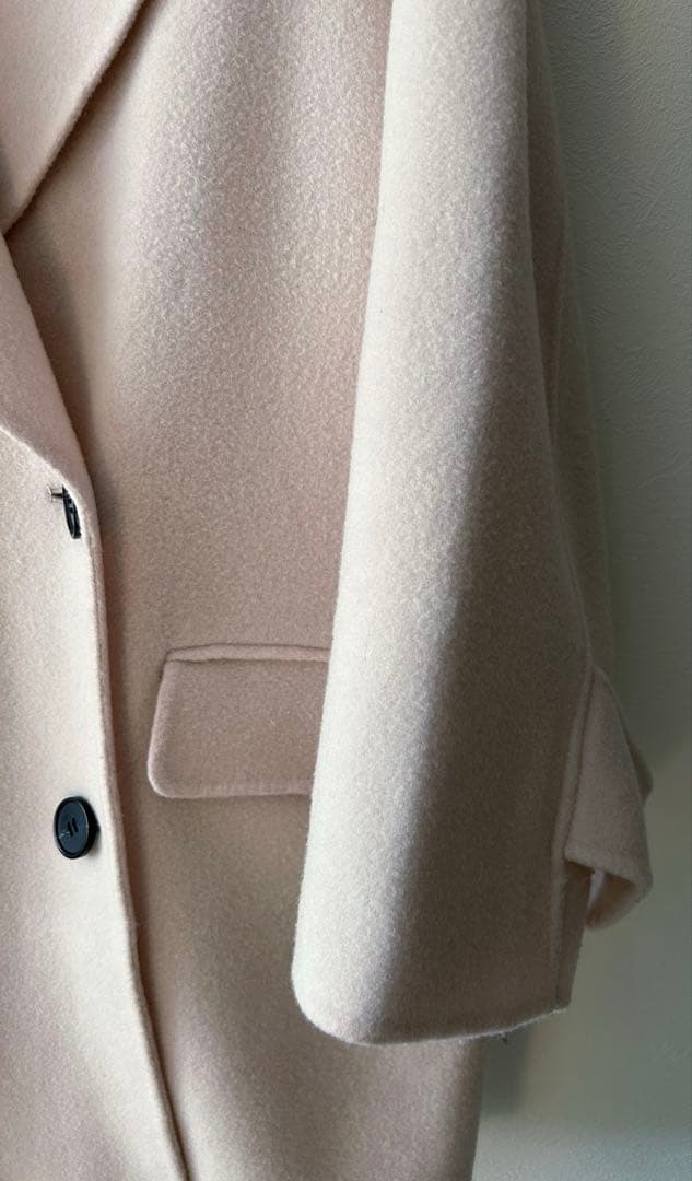 Mila Owen ミラオーウェン　接結ハーフ丈Aラインコート 川口春奈着用