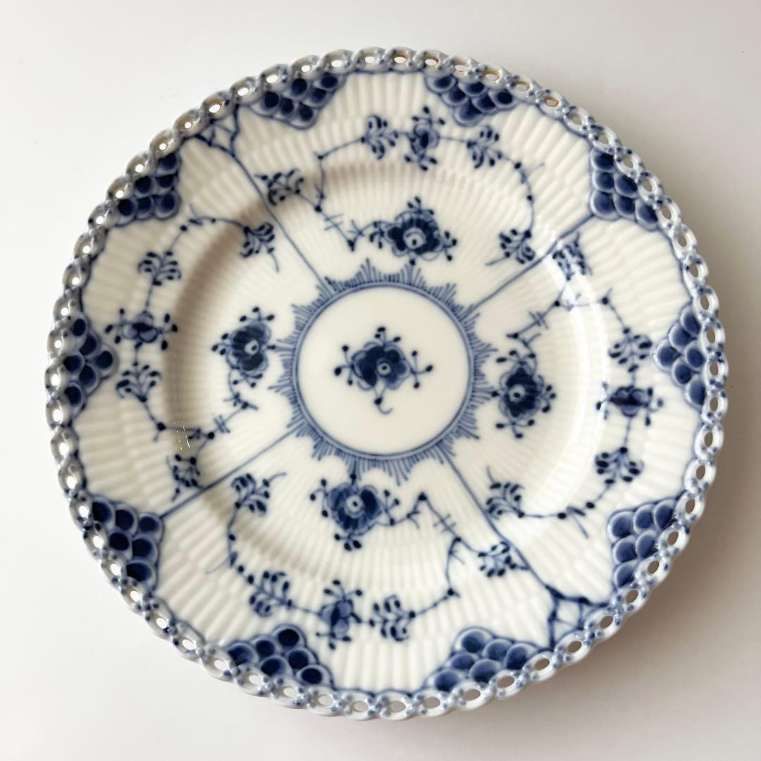 ロイヤルコペンハーゲン ブルーフルーテッド フルレース プレート3枚②