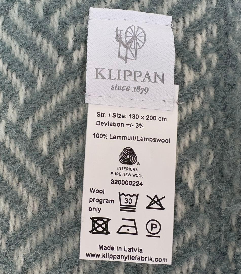 クリッパン KLIPPAN ブランケット ラムウール100%スローケット未使用