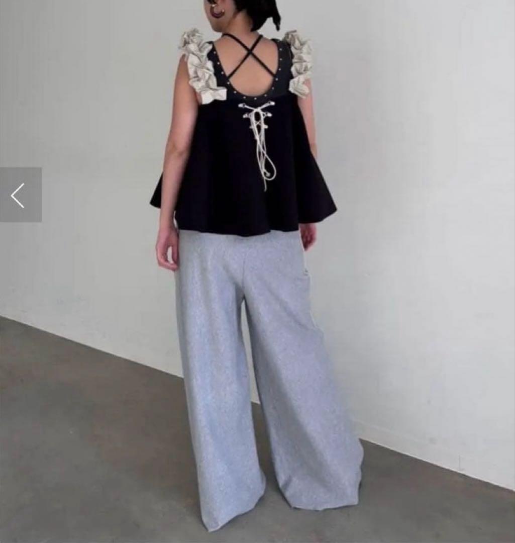 トップス MAISON SPECIAL Flower Strap 2way Tops