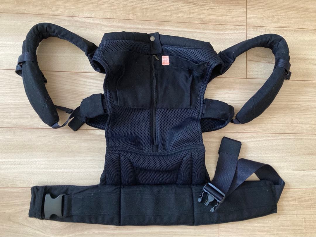 キューズベリー NICO 抱っこ紐 オールメッシュブラック