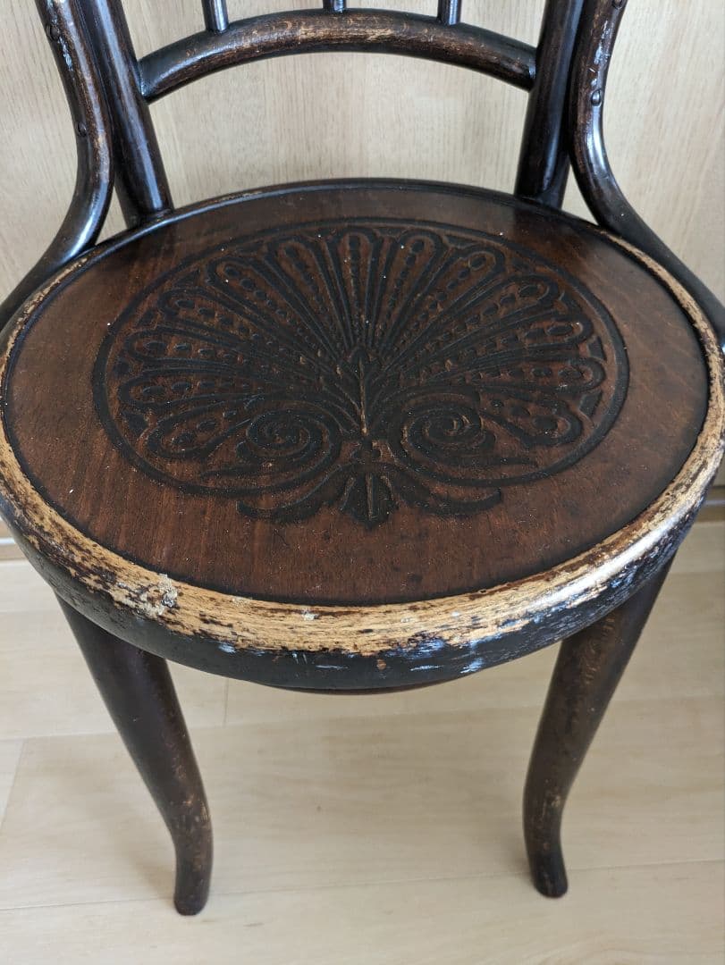 アンティークチェア　ビンテージ　イギリス　ダイニング椅子　曲木