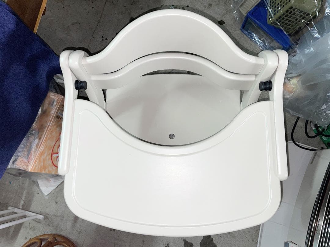 大和屋　すくすくチェアＧＬ5506　グレー 下段棚付き　中古美品