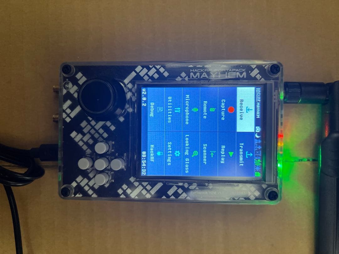 HACK RF MAYHEM 信号受信機 カラー液晶