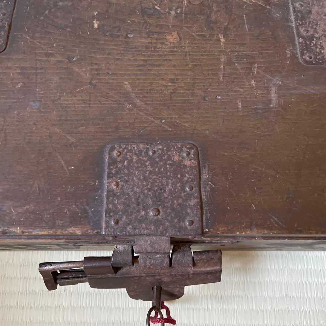 アンティーク銭箱　骨董品