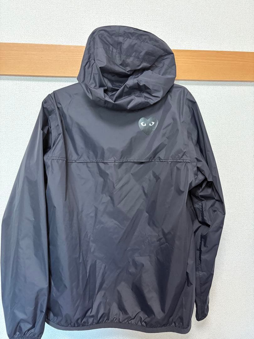 PLAY COMME des GARCONS × K-WAY 黒　Mサイズ