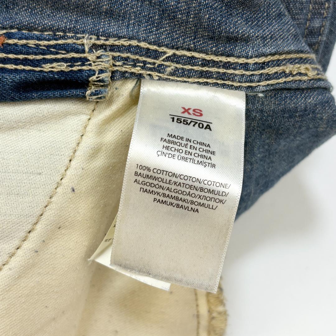 POLO RALPH LAUREN ヴィンテージ加工 デニムオーバーオール XS