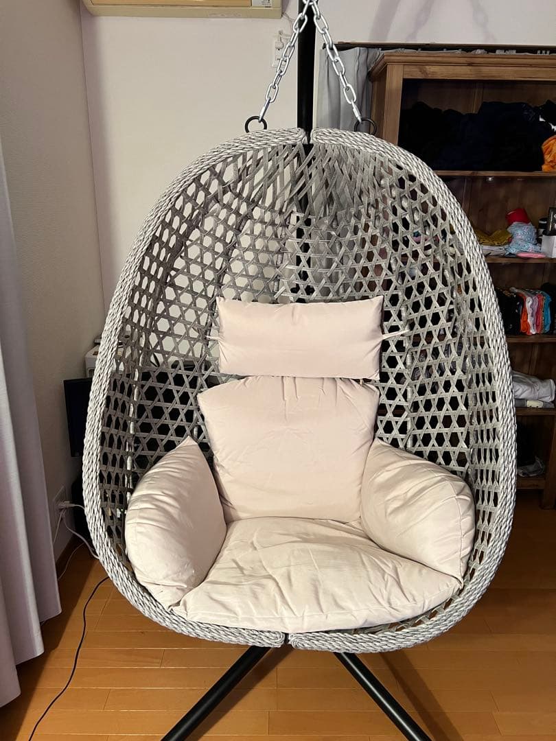 スタンド付き ハンギングチェア 引き取り限定 ほぼ未使用