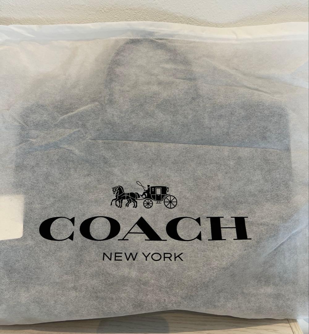 【新品未使用】COACH 2wayビジネスバッグ レザー黒