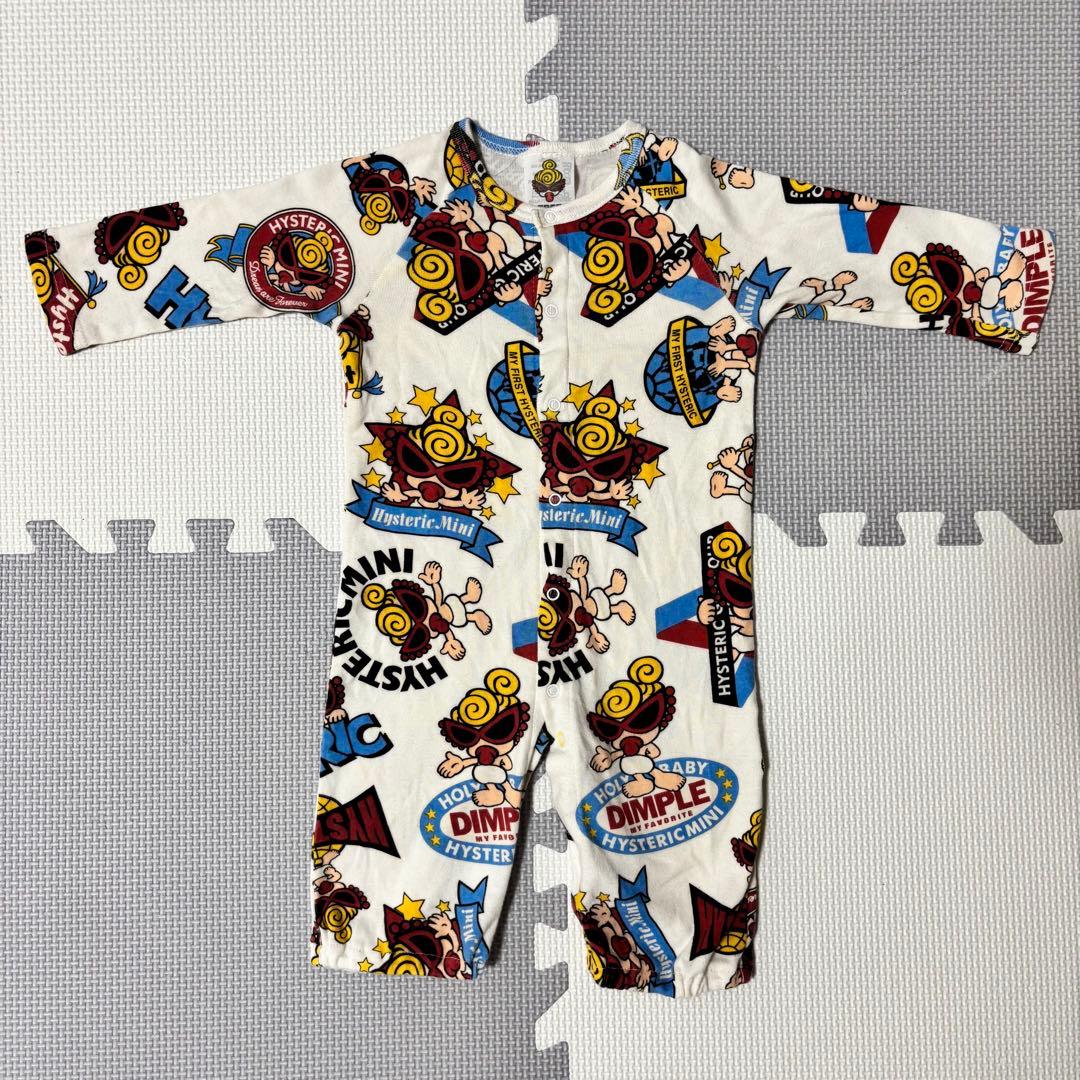 ヒステリックミニ　長袖　ロンパース　総柄　60 70 80 ベビー　4点セット