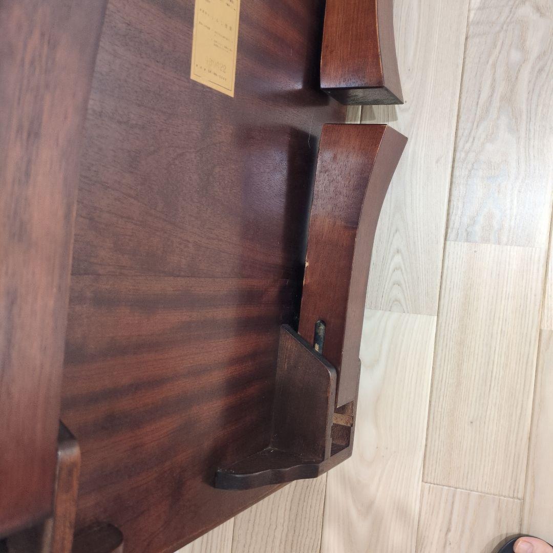 【漆塗り 和家具 テーブル】脚折りたたみ