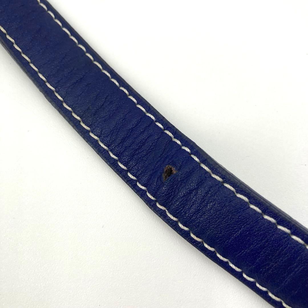 美品✨MCM エムシーエム ヴィセトス 2way ミニボストン ネイビー 白