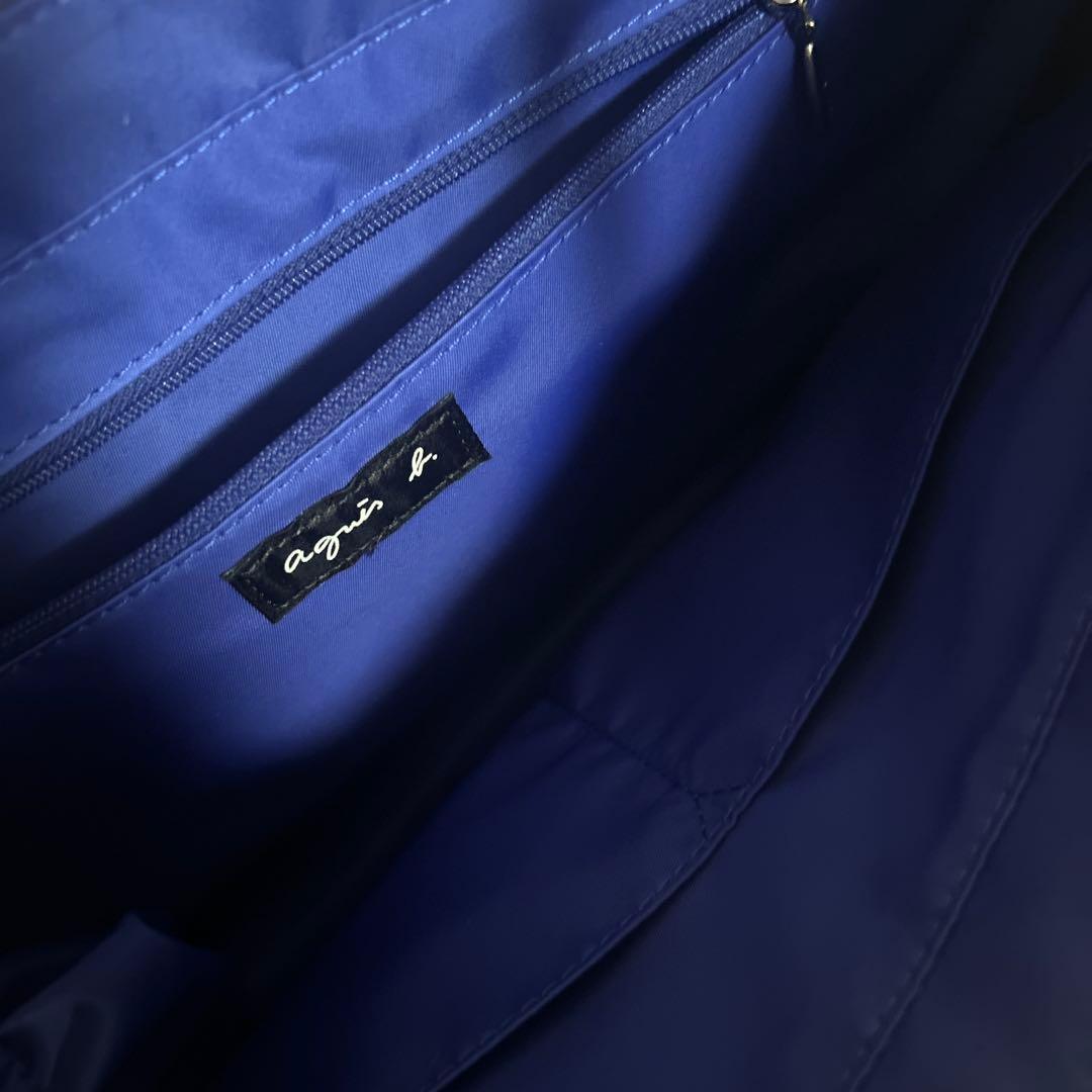 アニエスベー　ナイロンショルダーバッグ 黒　2way トートバッグ