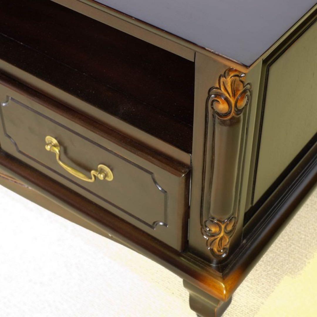 E 新品 アンティーク調 テレビボード テレビ台 ブラウン S ラック TV