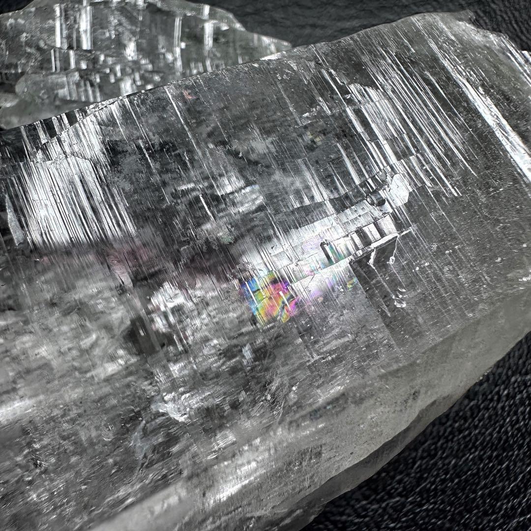 希少貴重マニハール産 高透明ヒマラヤ水晶クラスター クローライト共生A1215