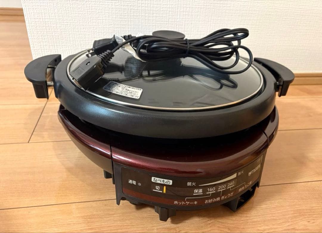 タイガー グリルなべ　CQD-A120 ボルドーブラウン